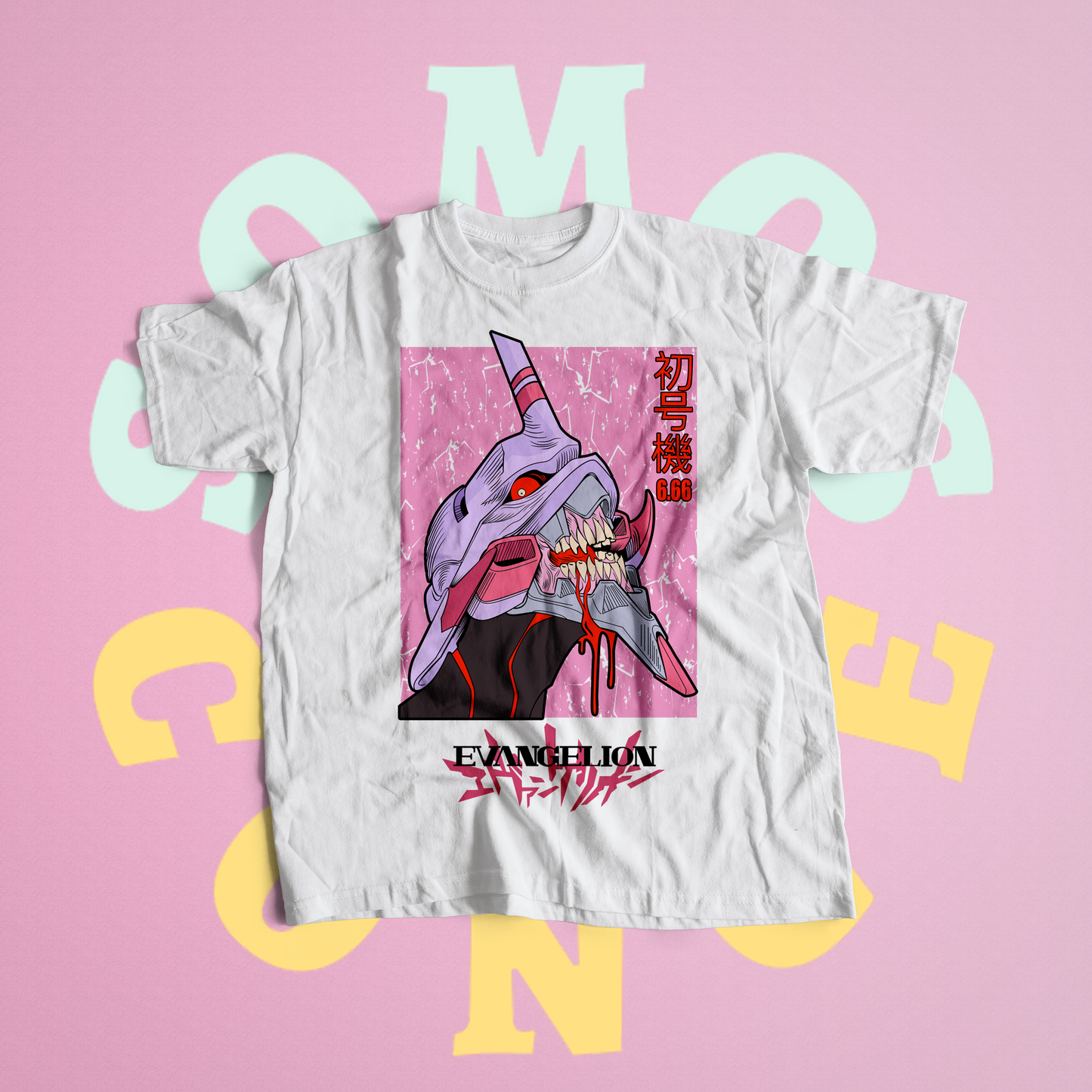 Polera Evangelion - Pink Eva