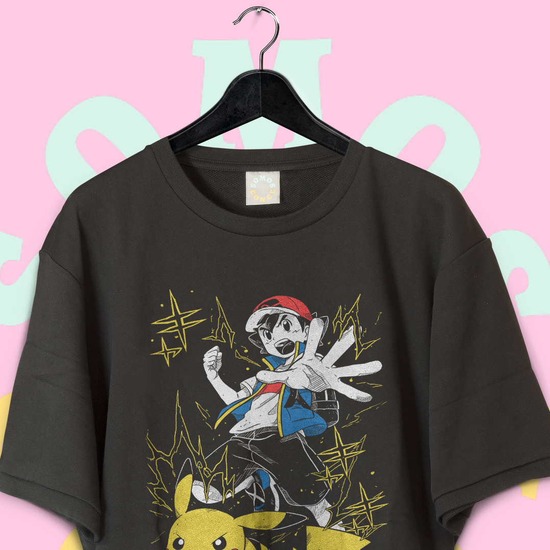 Polera Pokémon - Ash campeón