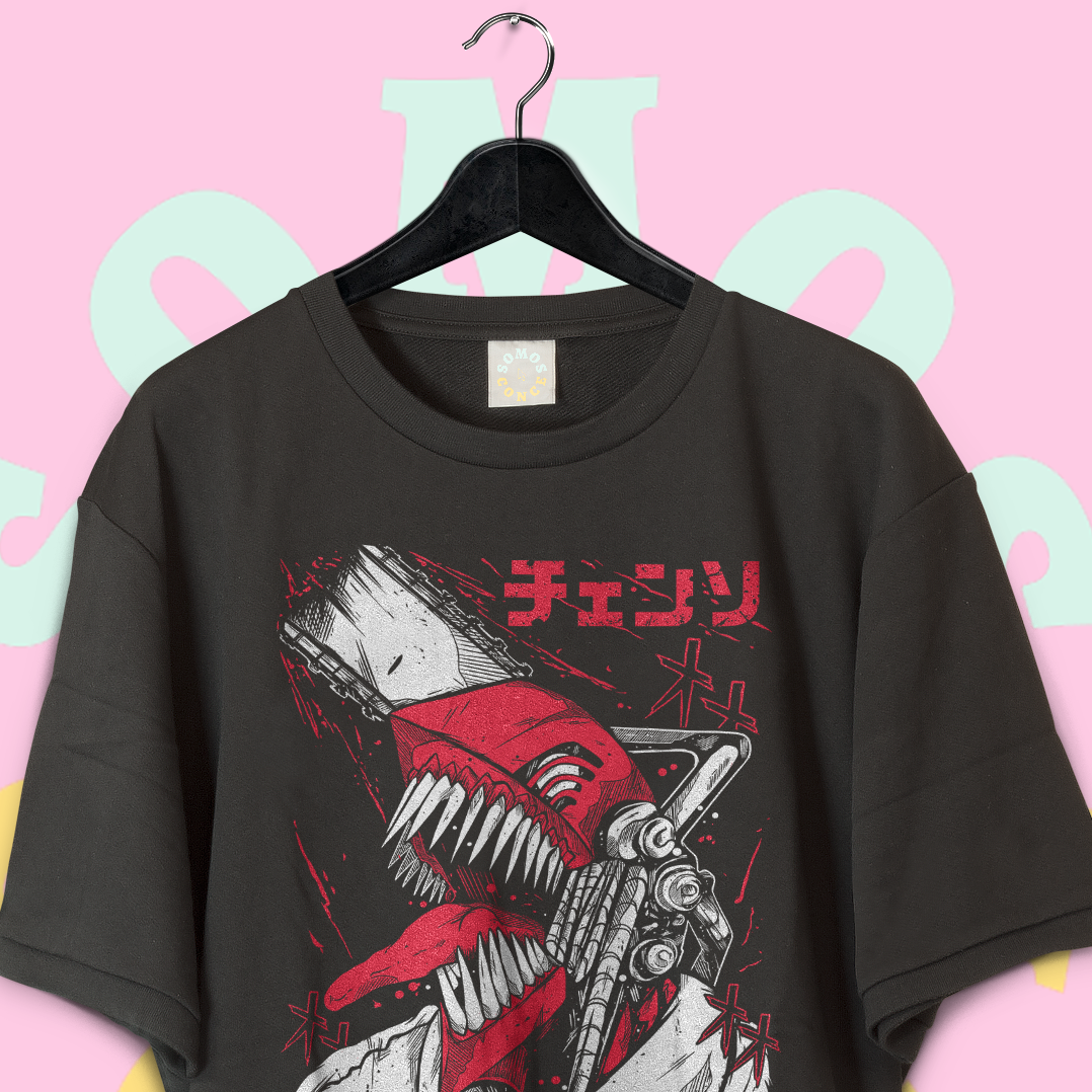 Polera Chainsaw Man - Denji Motosierra