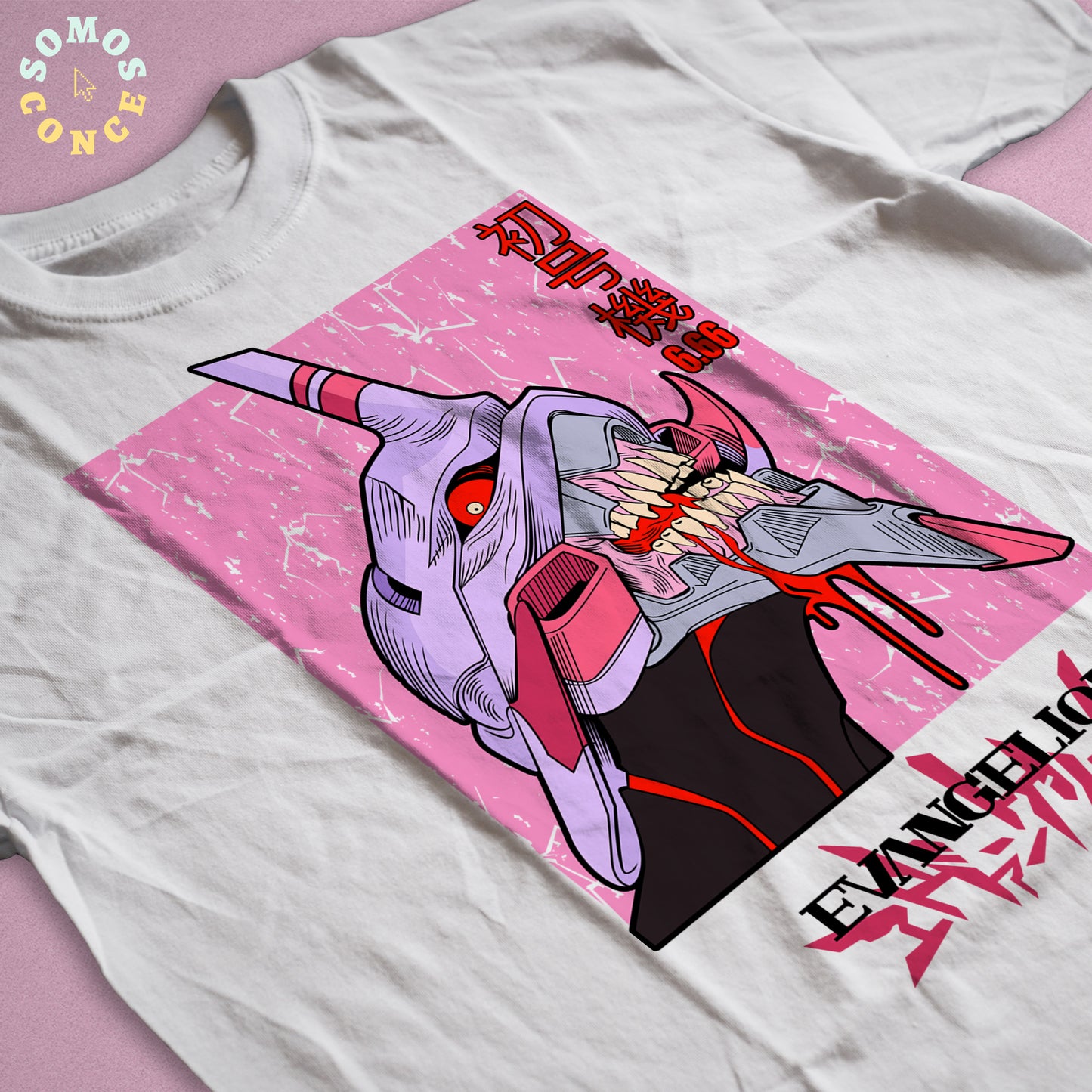 Polera Evangelion - Pink Eva